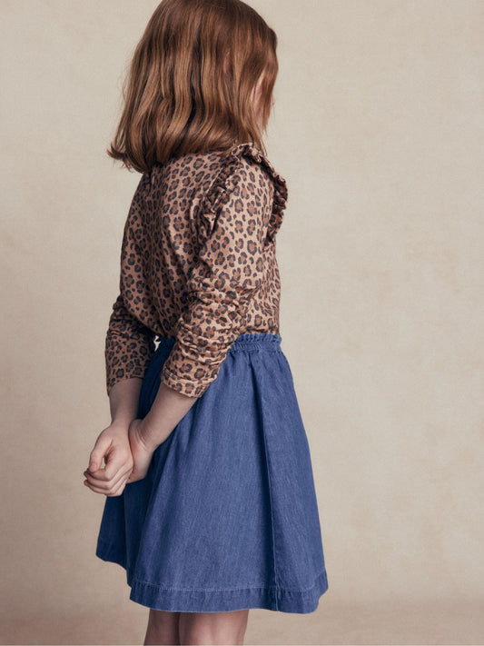 Dsiney Kidz - Boden Blue Woven Button-through Skirt image 2