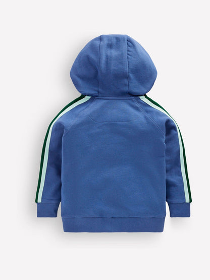 Dsiney Kidz - Boden Blue Tape Detail Zip-Through Hoodie image 2