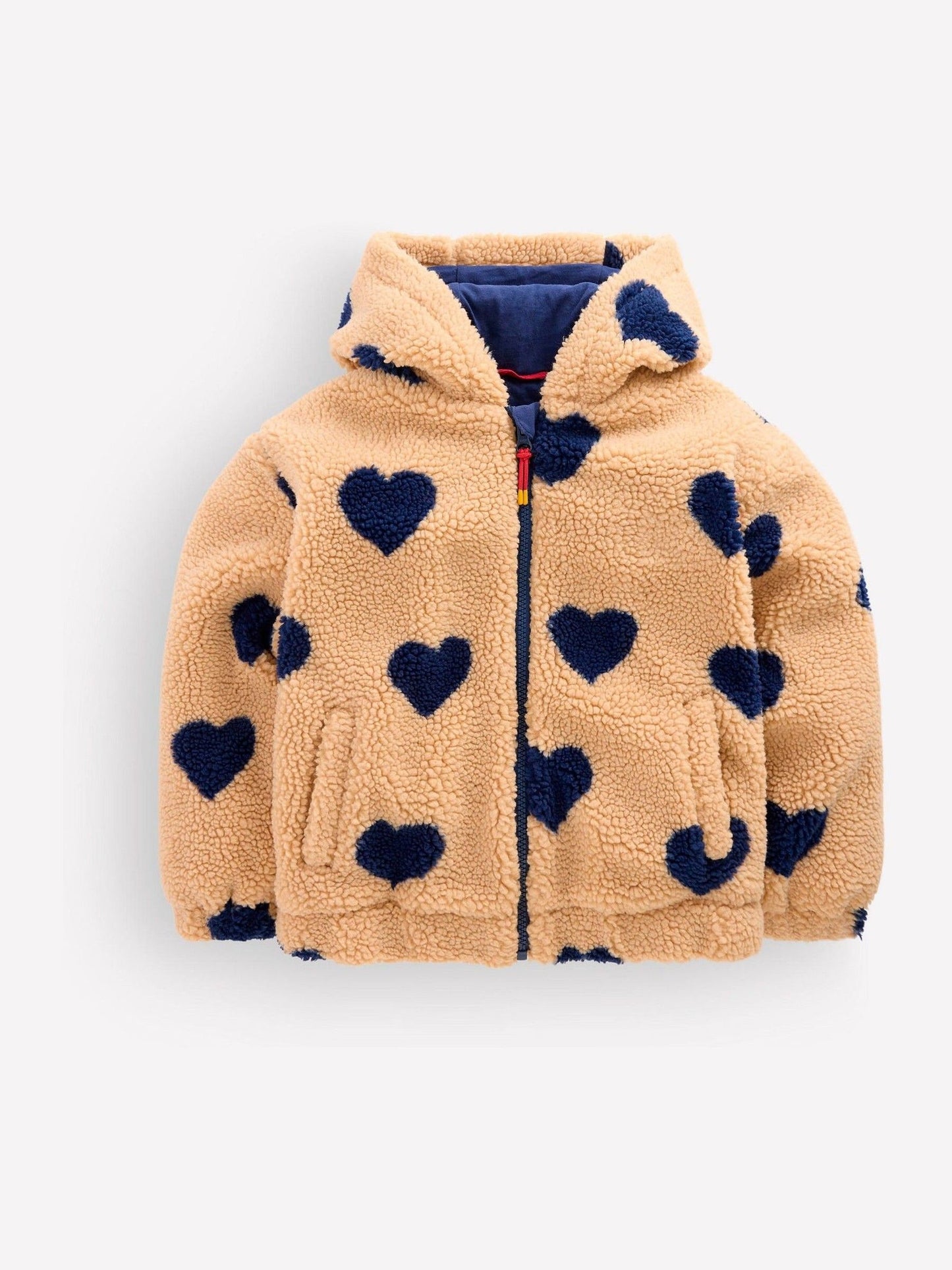 Dsiney Kidz - Boden Natural Relaxed Borg Zip-Through Jacket image 1