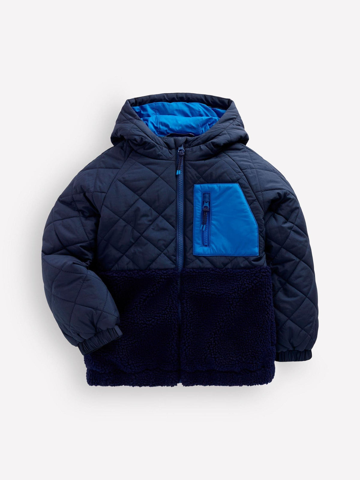 Dsiney Kidz - Boden Blue Quilted Borg Jacket image 1