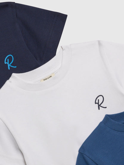 River Island Blue River Logo T-Shirts 3 Pack - image 2