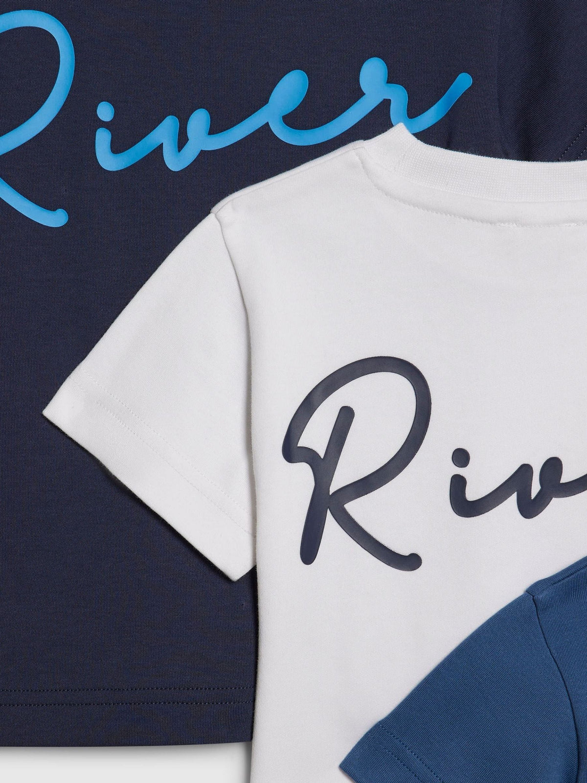 River Island Blue River Logo T-Shirts 3 Pack - image 3