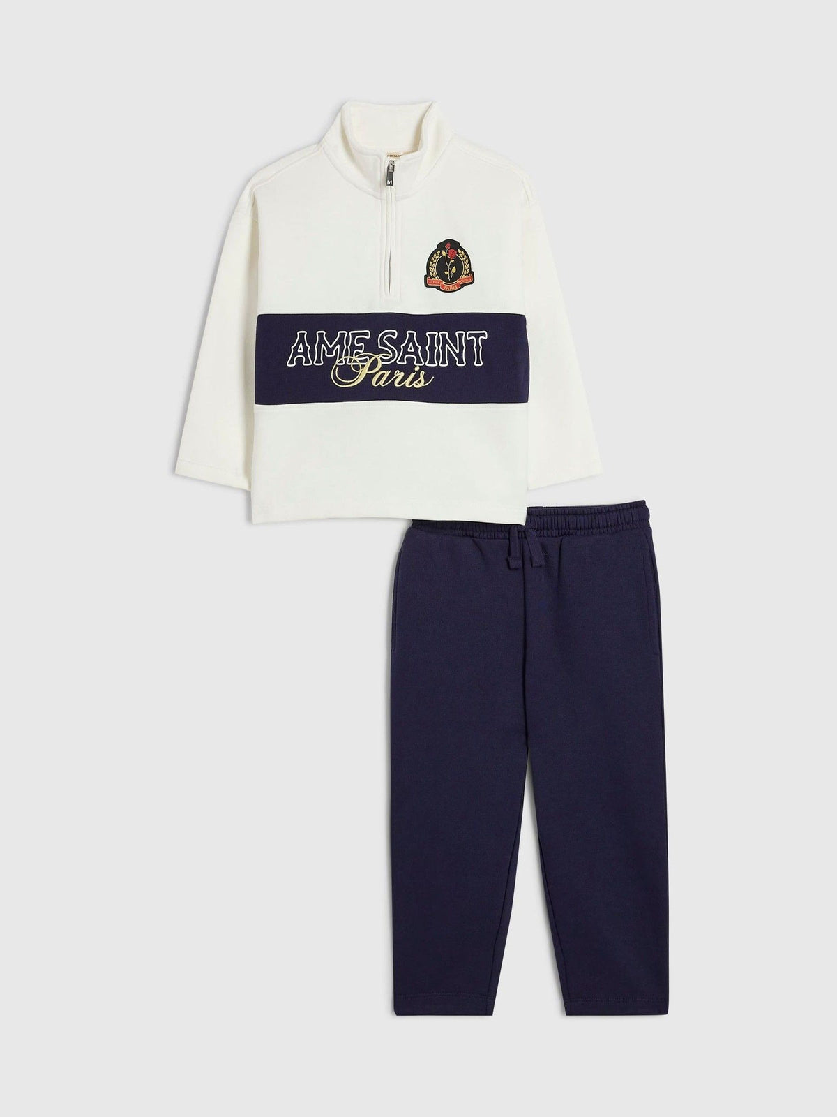 River Island White Ame Saint Funnel Sweater & Joggers Set - image 1