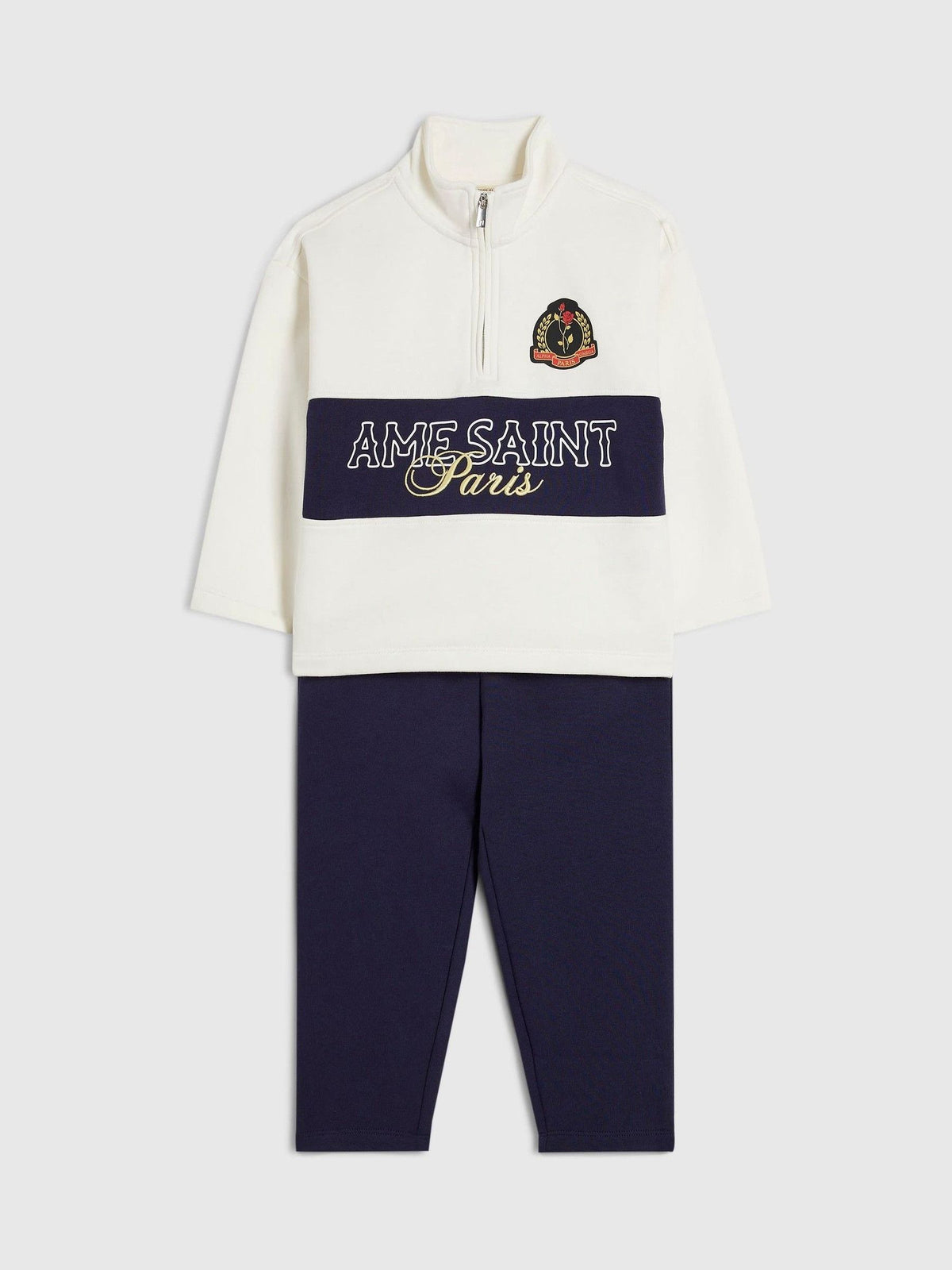 River Island White Ame Saint Funnel Sweater & Joggers Set - image 2