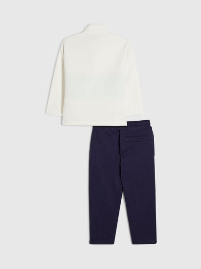 River Island White Ame Saint Funnel Sweater & Joggers Set - image 3