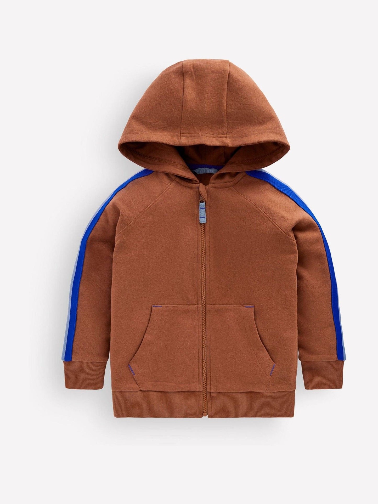 Dsiney Kidz - Boden Brown Tape Detail Zip-Through Hoodie image 1