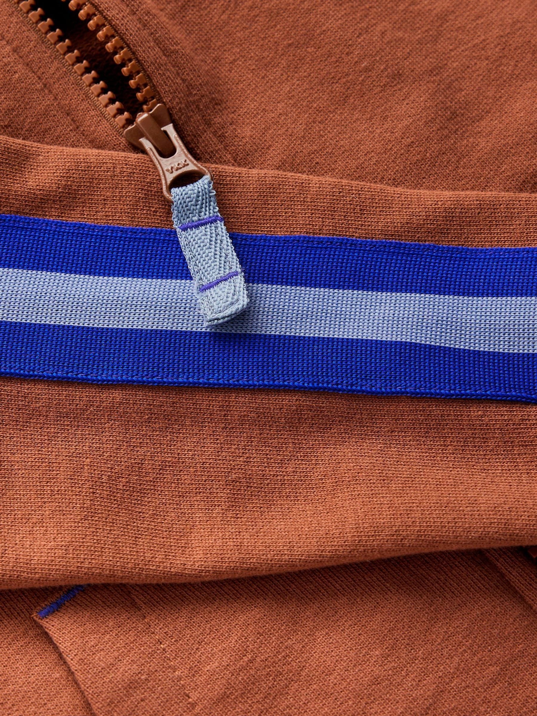 Dsiney Kidz - Boden Brown Tape Detail Zip-Through Hoodie image 3