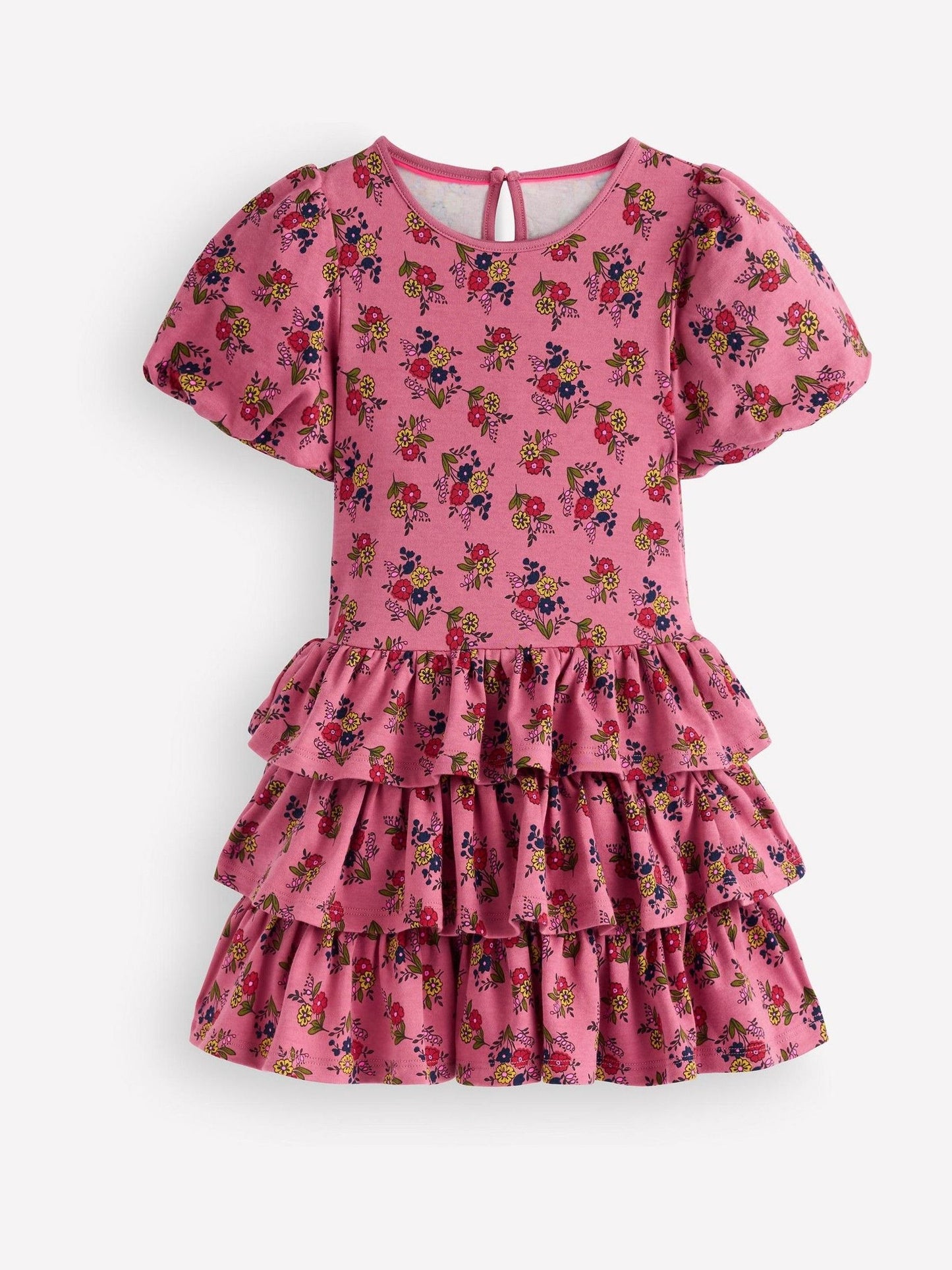 Dsiney Kidz - Boden Pink Ruffle Skirt Jersey Dress image 1