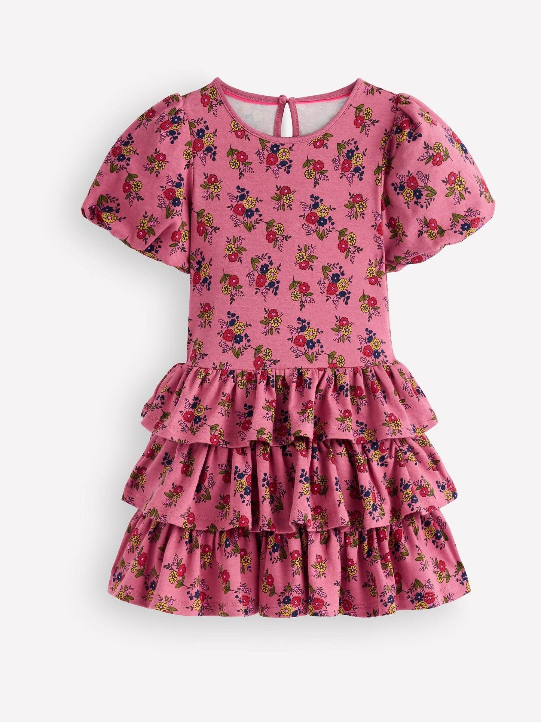 Dsiney Kidz - Boden Pink Ruffle Skirt Jersey Dress image 1