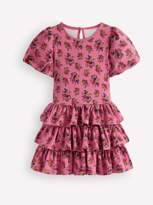 Dsiney Kidz - Boden Pink Ruffle Skirt Jersey Dress image 1