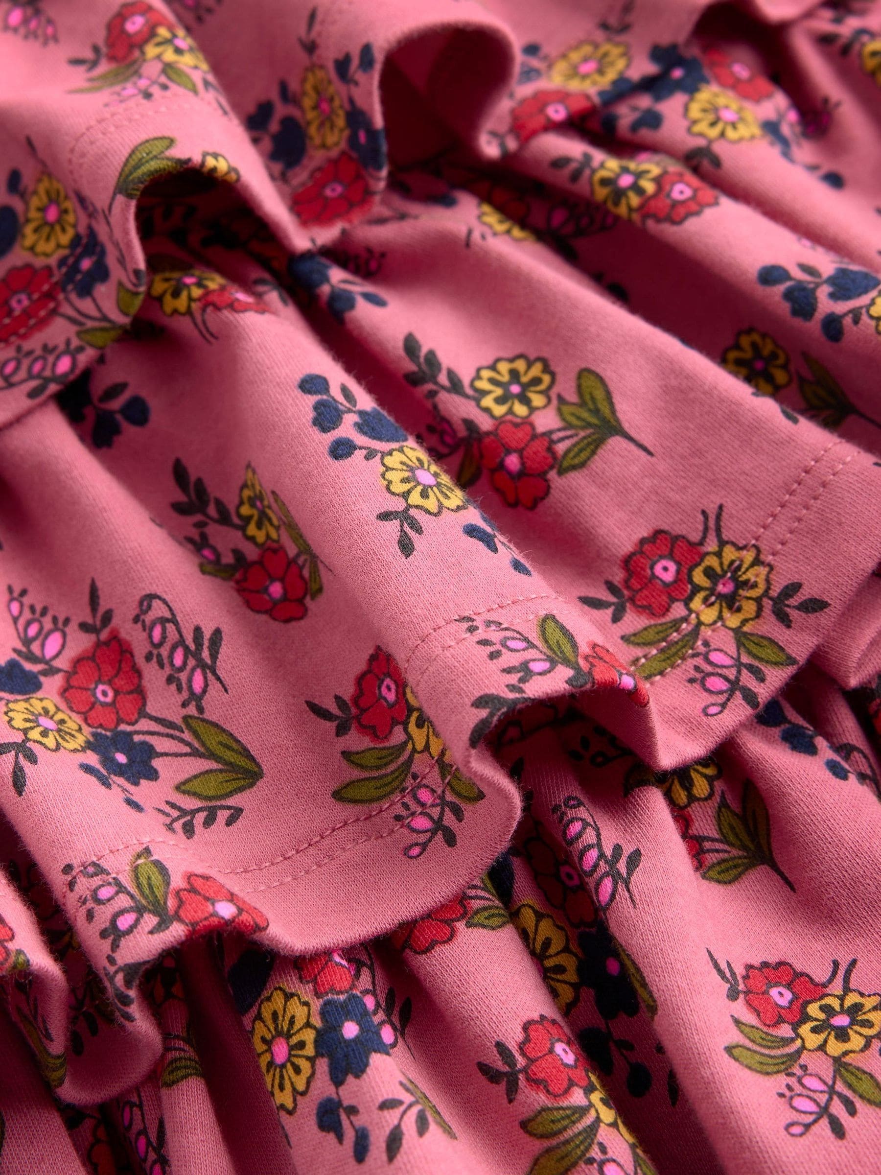 Dsiney Kidz - Boden Pink Ruffle Skirt Jersey Dress image 3