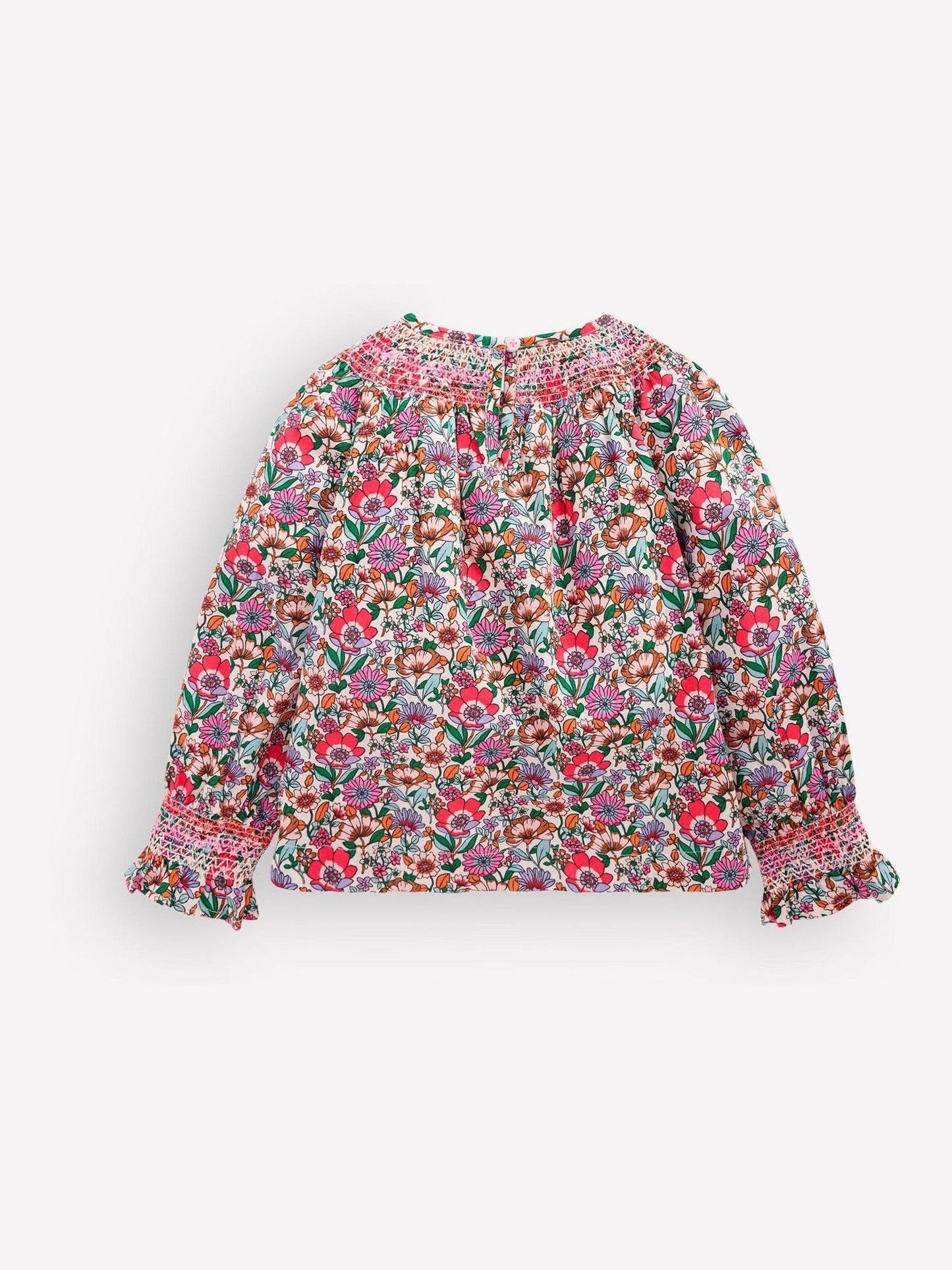 Dsiney Kidz - Boden Cream Smocked Printed Blouse image 2