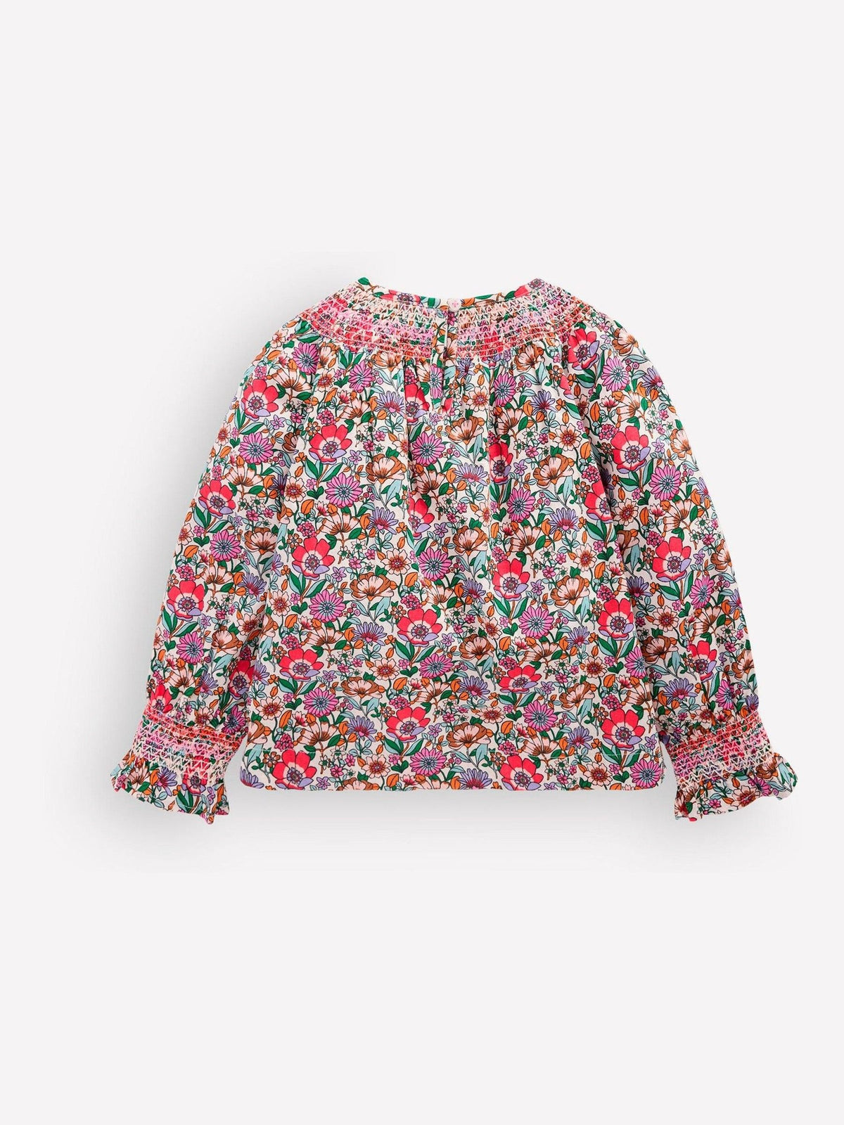 Dsiney Kidz - Boden Cream Smocked Printed Blouse image 2