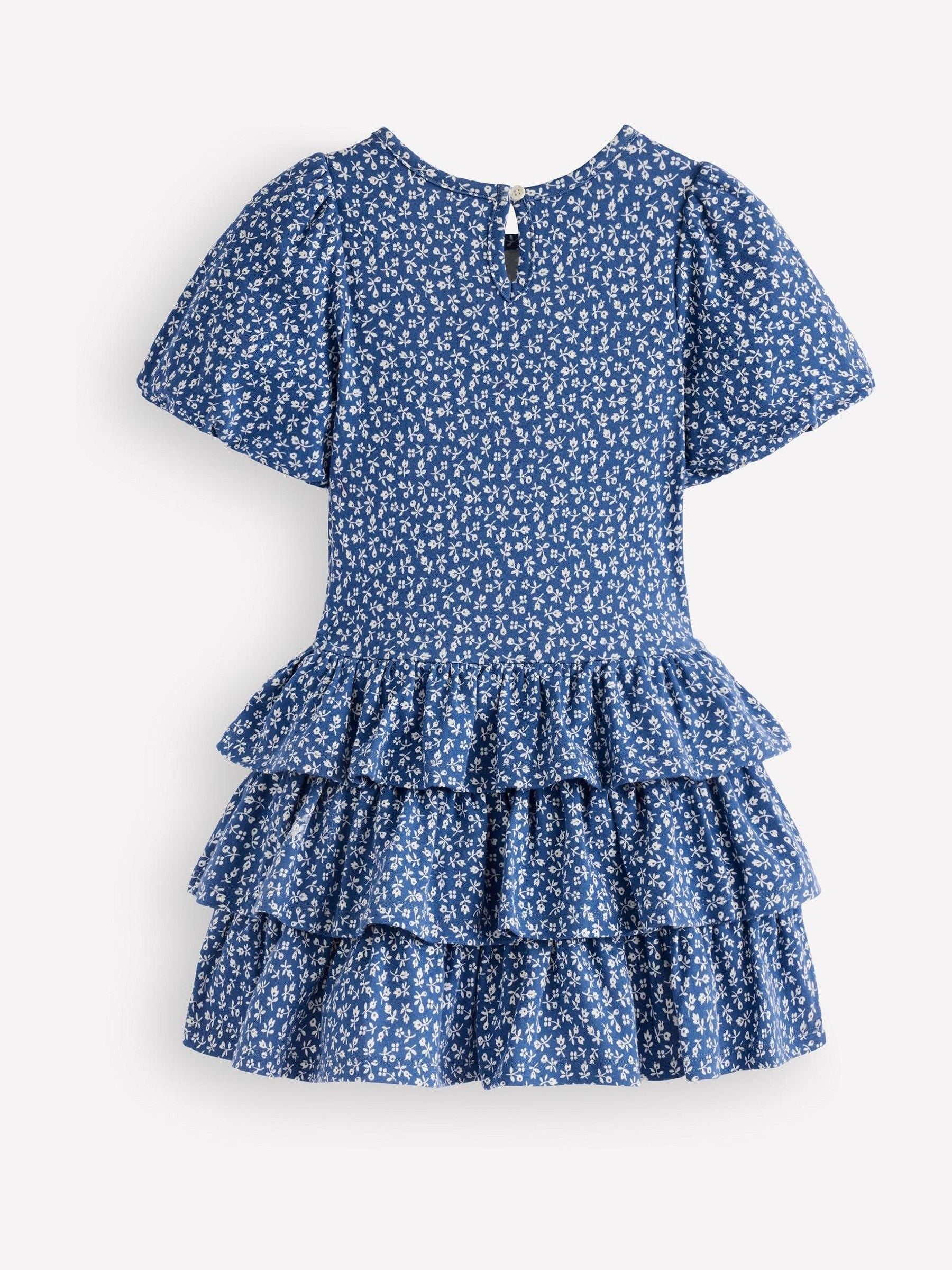 Dsiney Kidz - Boden Blue Ruffle Skirt Jersey Dress image 2