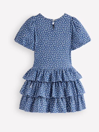 Dsiney Kidz - Boden Blue Ruffle Skirt Jersey Dress image 2