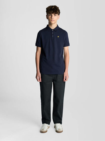 Dsiney Kidz - Lyle & Scott Navy Blue Plain Polo T-Shirt image 2