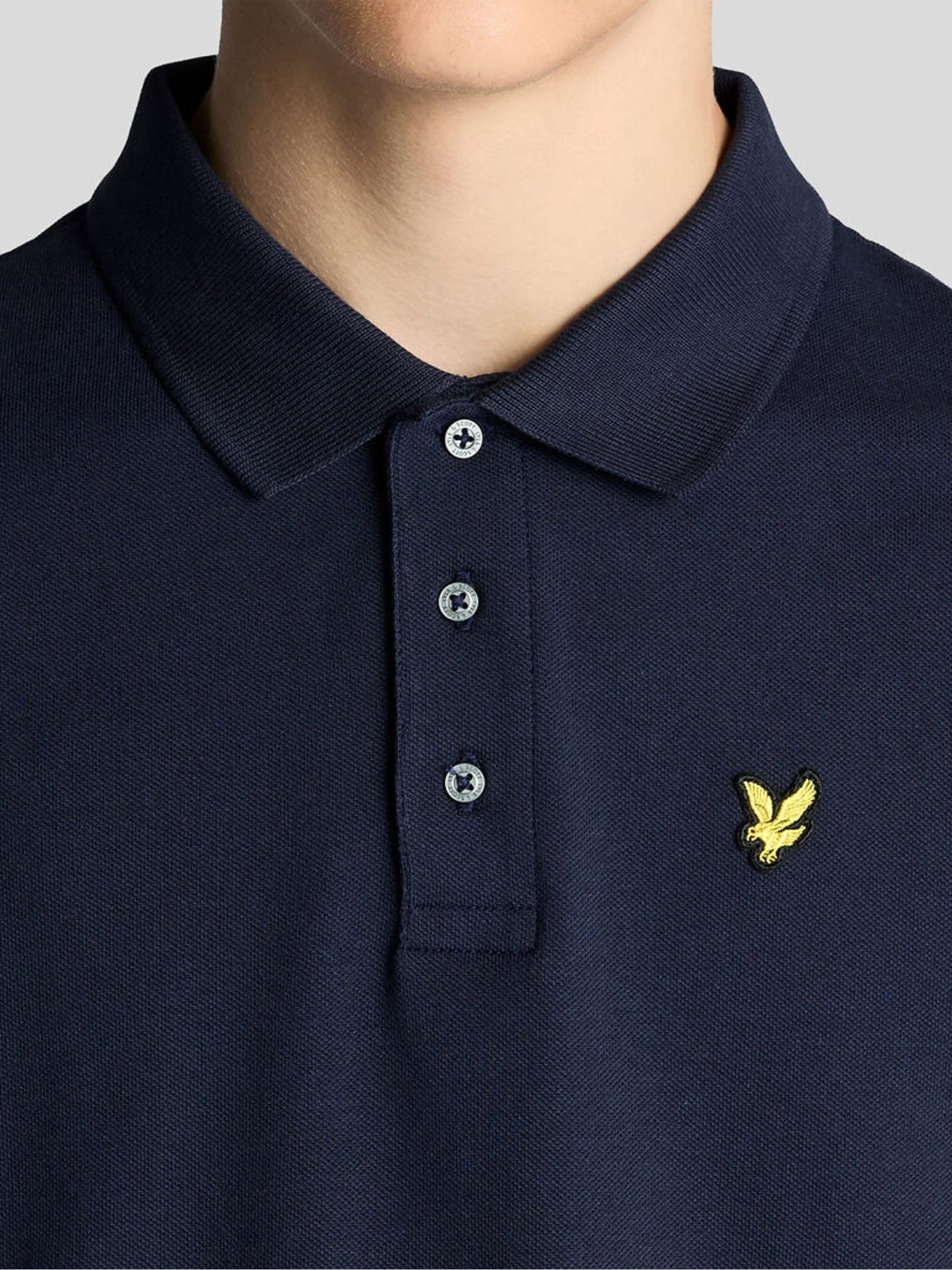Dsiney Kidz - Lyle & Scott Navy Blue Plain Polo T-Shirt image 3
