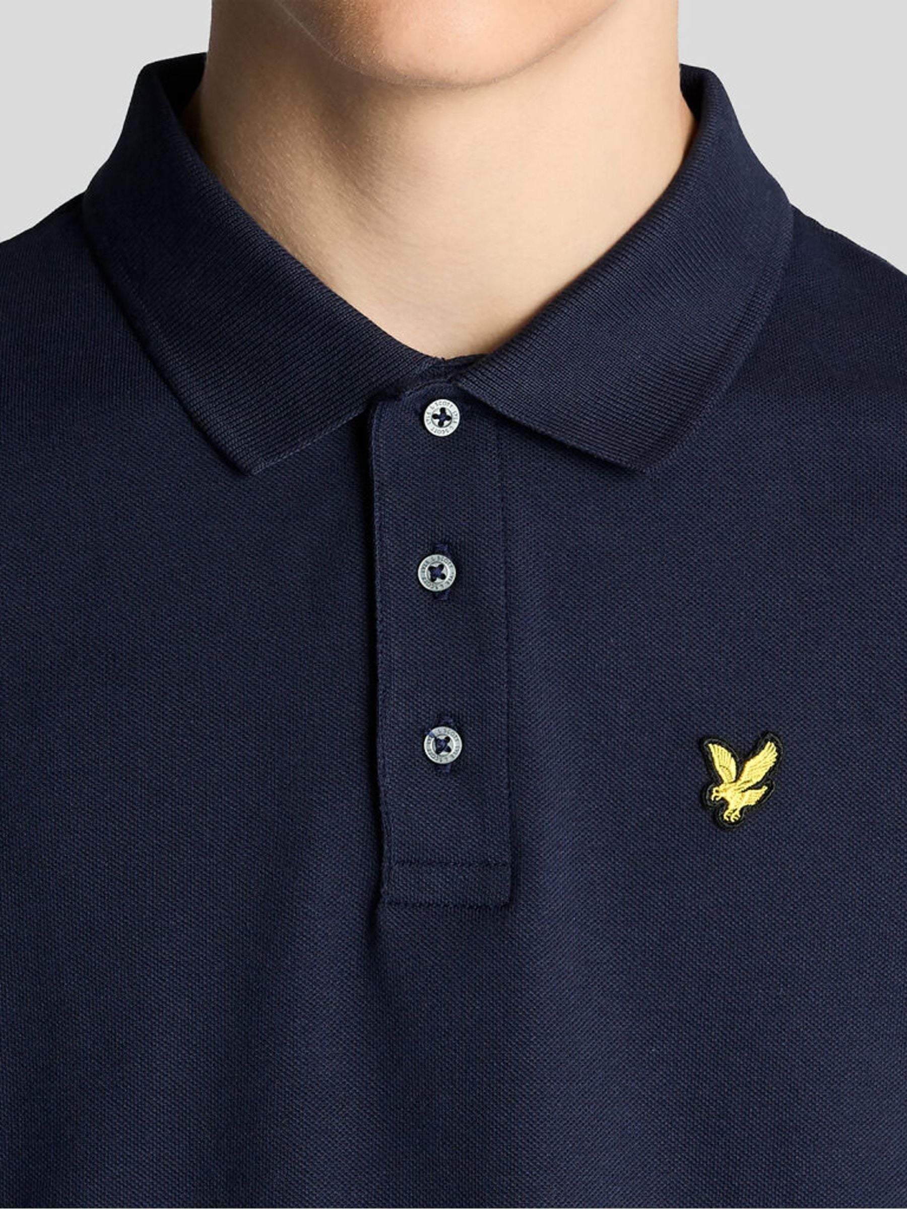 Dsiney Kidz - Lyle & Scott Navy Blue Plain Polo T-Shirt image 3