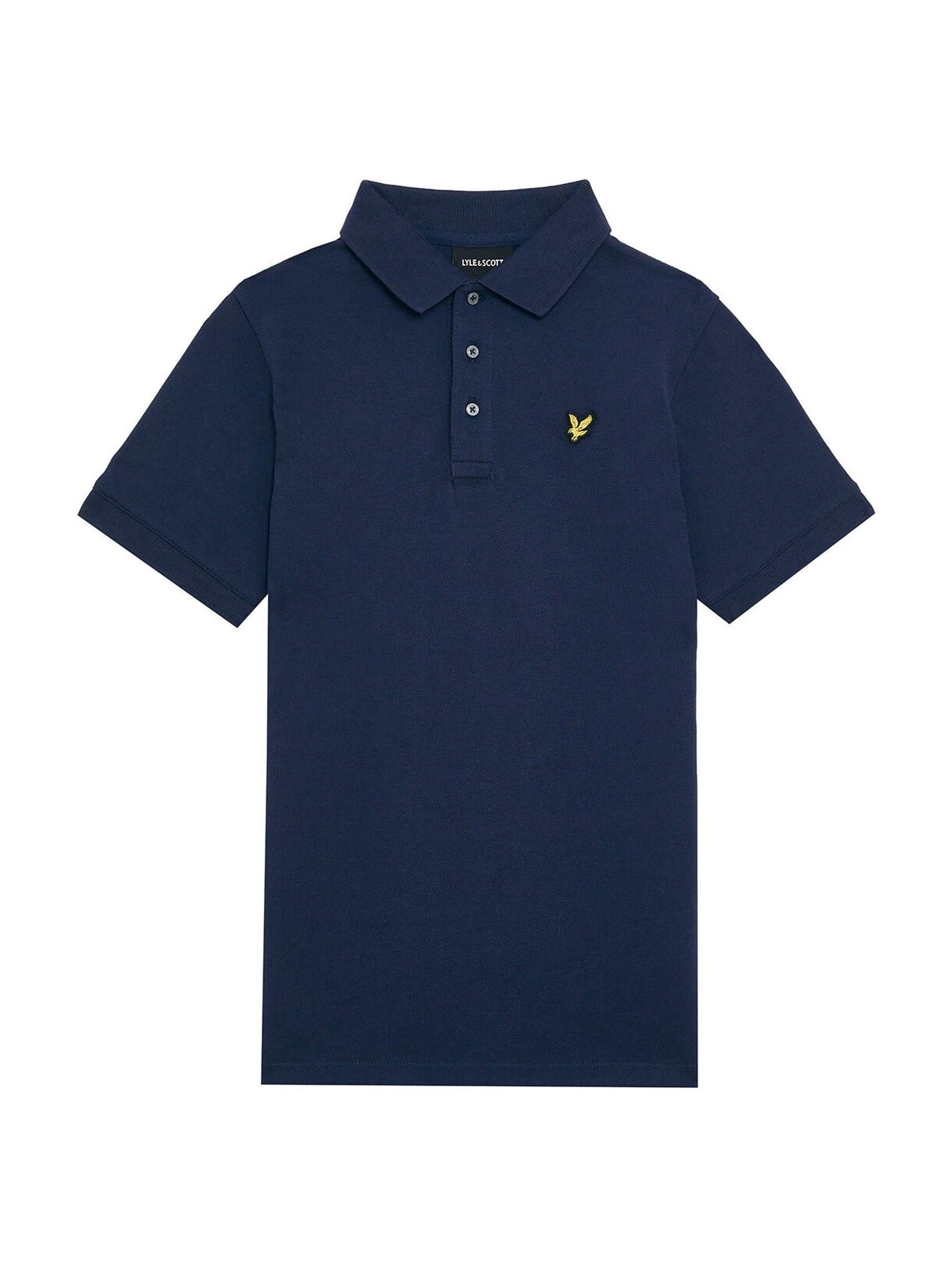 Dsiney Kidz - Lyle & Scott Navy Blue Plain Polo T-Shirt image 5