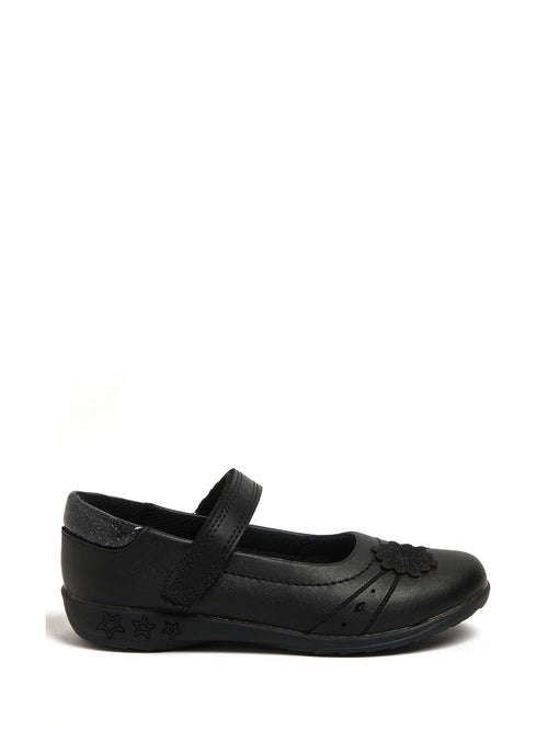 Character Black Disney Frozen Girls School Shoes image 1