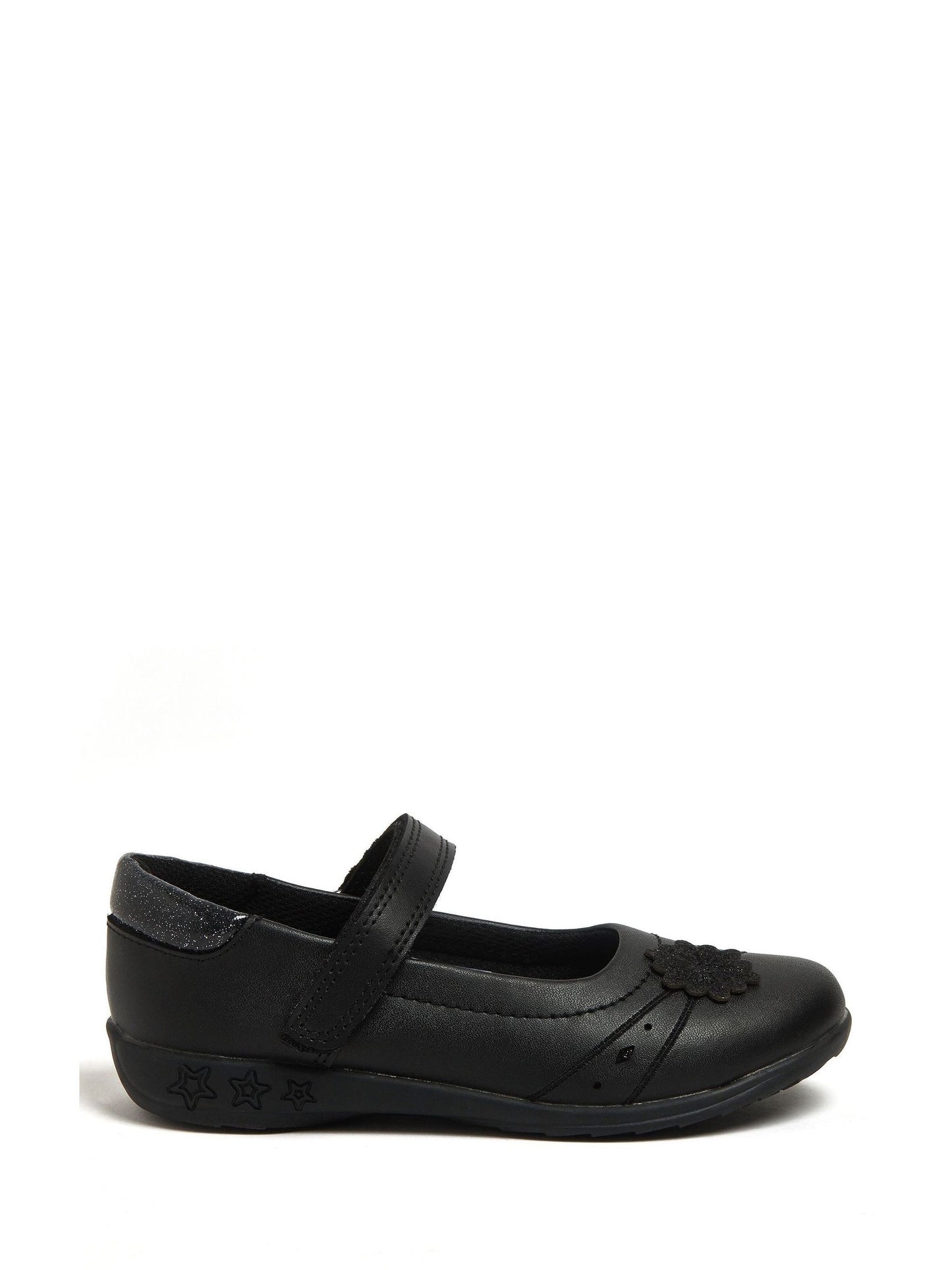 Character Black Disney Frozen School Shoes image 1