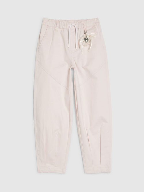 Dsiney Kidz - River Island Pink Denim Cargo Trousers with Keyring image 1