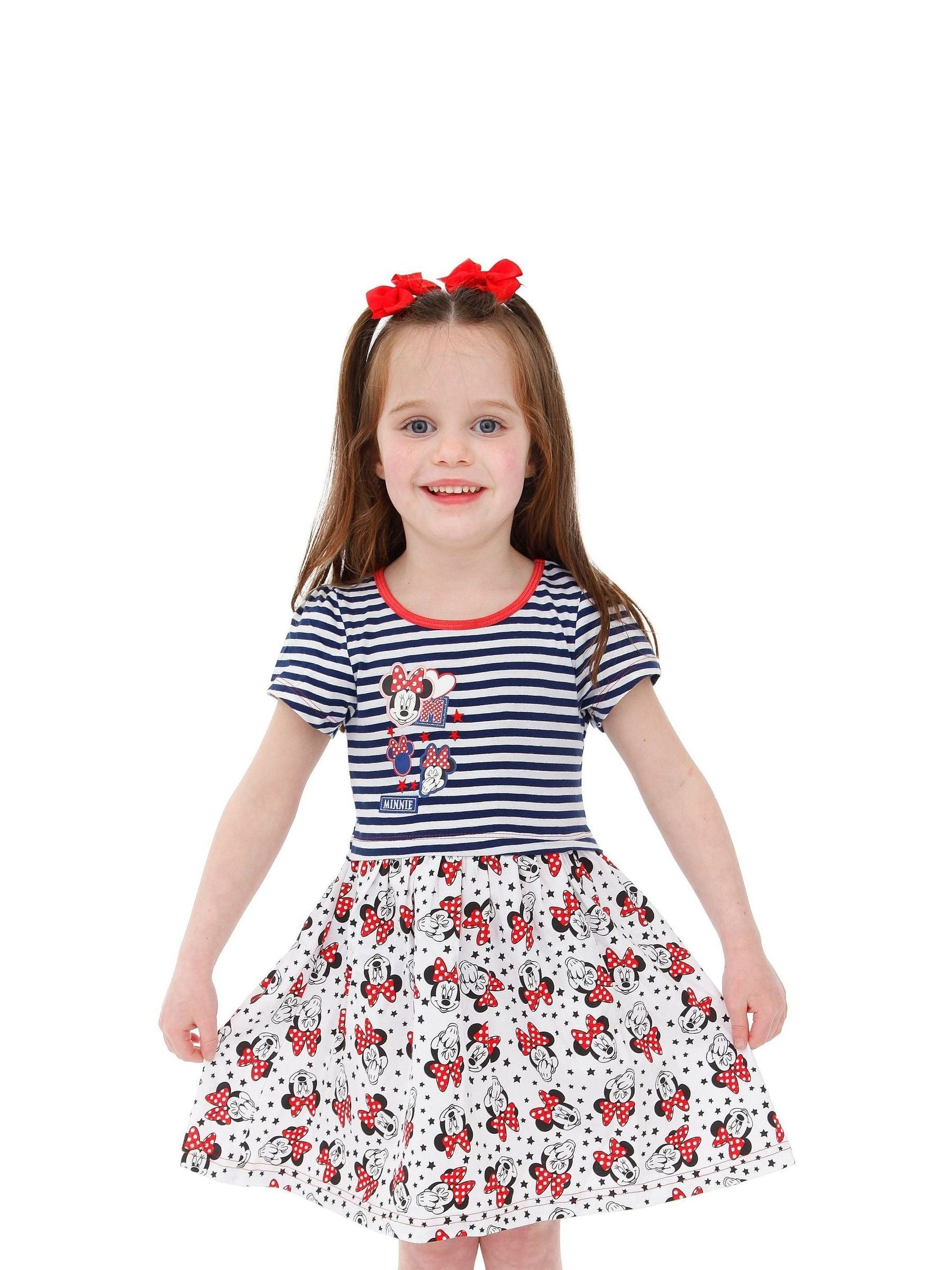 Character Blue Girls Disney Minnie Mouse Dress image 2