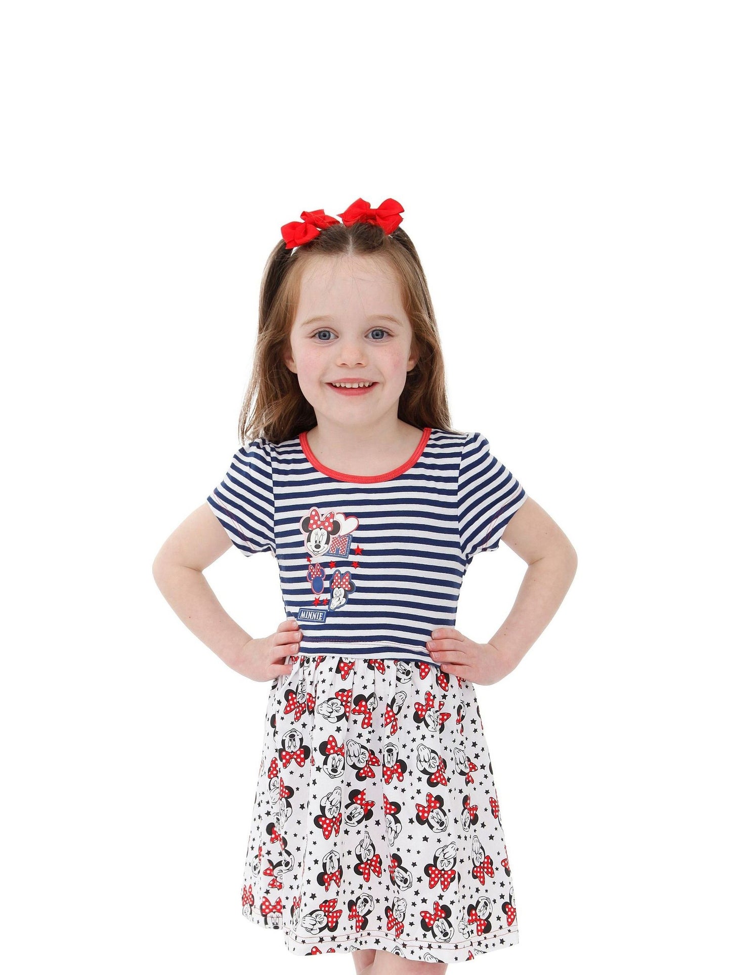 Character Blue Girls Disney Minnie Mouse Dress image 3