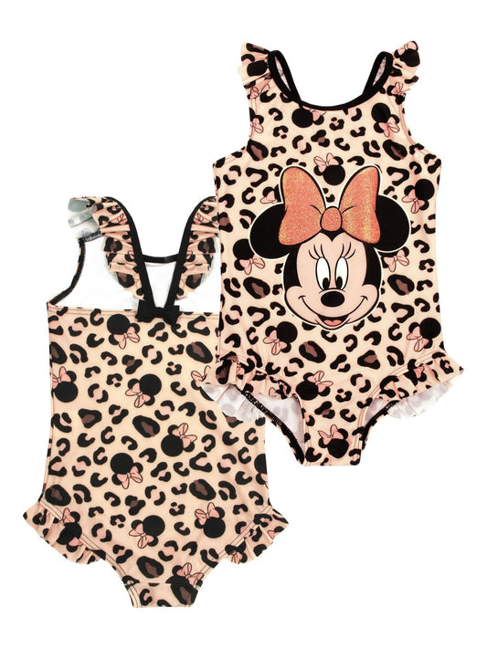 Dsiney Kidz - Vanilla Underground Cream Minnie Mouse Character Swimsuit & Poncho Set image 2