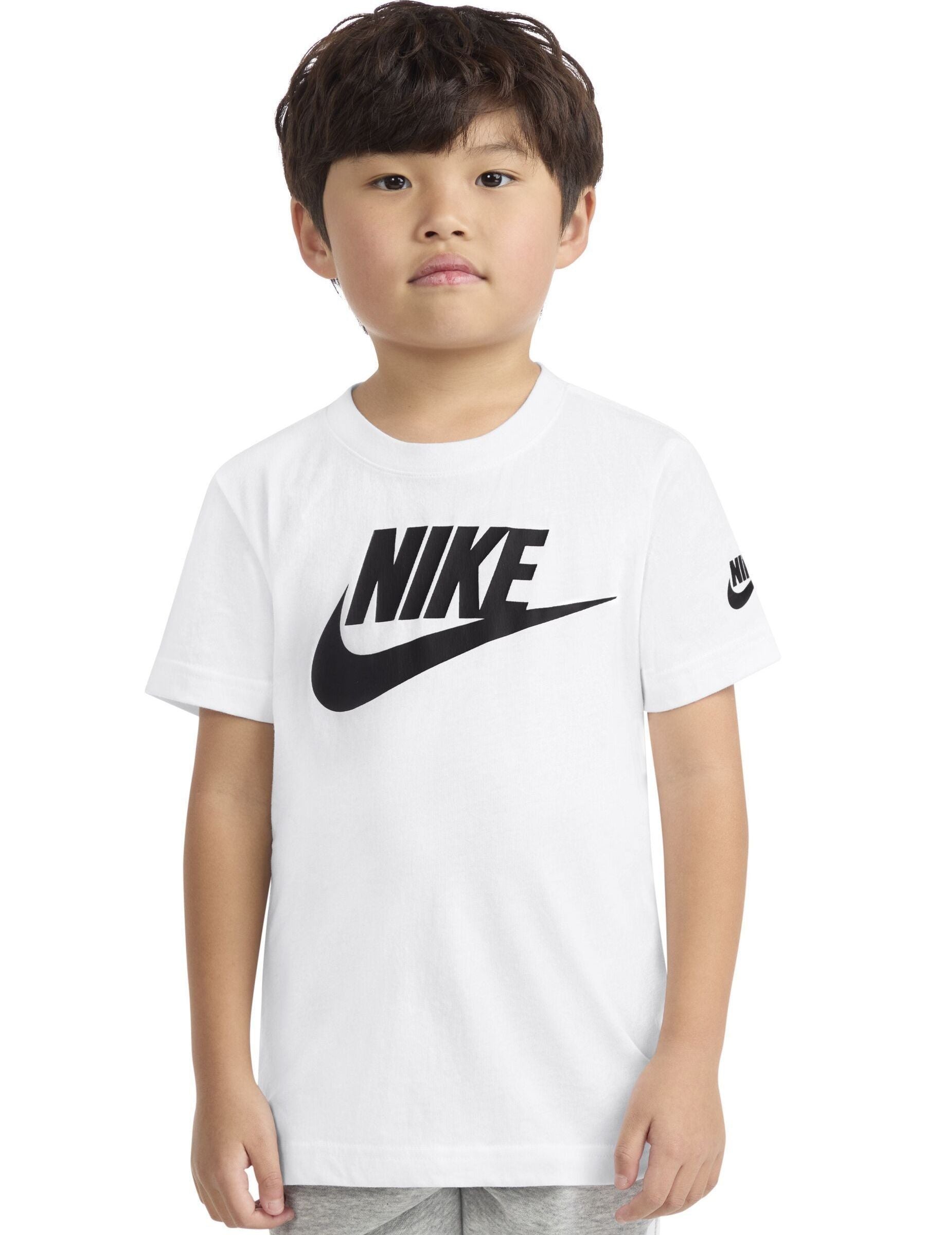 Dsiney Kidz - Nike White Little Kids HBR Futura T-Shirt image 3