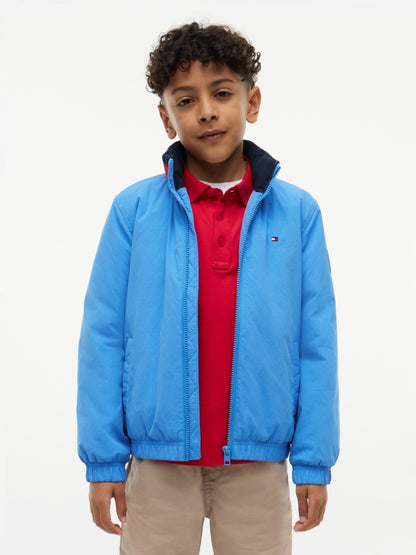 Dsiney Kidz - Tommy Hilfiger Blue Essential Flag Logo Collar Padded Jacket image 1