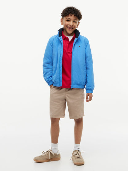Dsiney Kidz - Tommy Hilfiger Blue Essential Flag Logo Collar Padded Jacket image 2