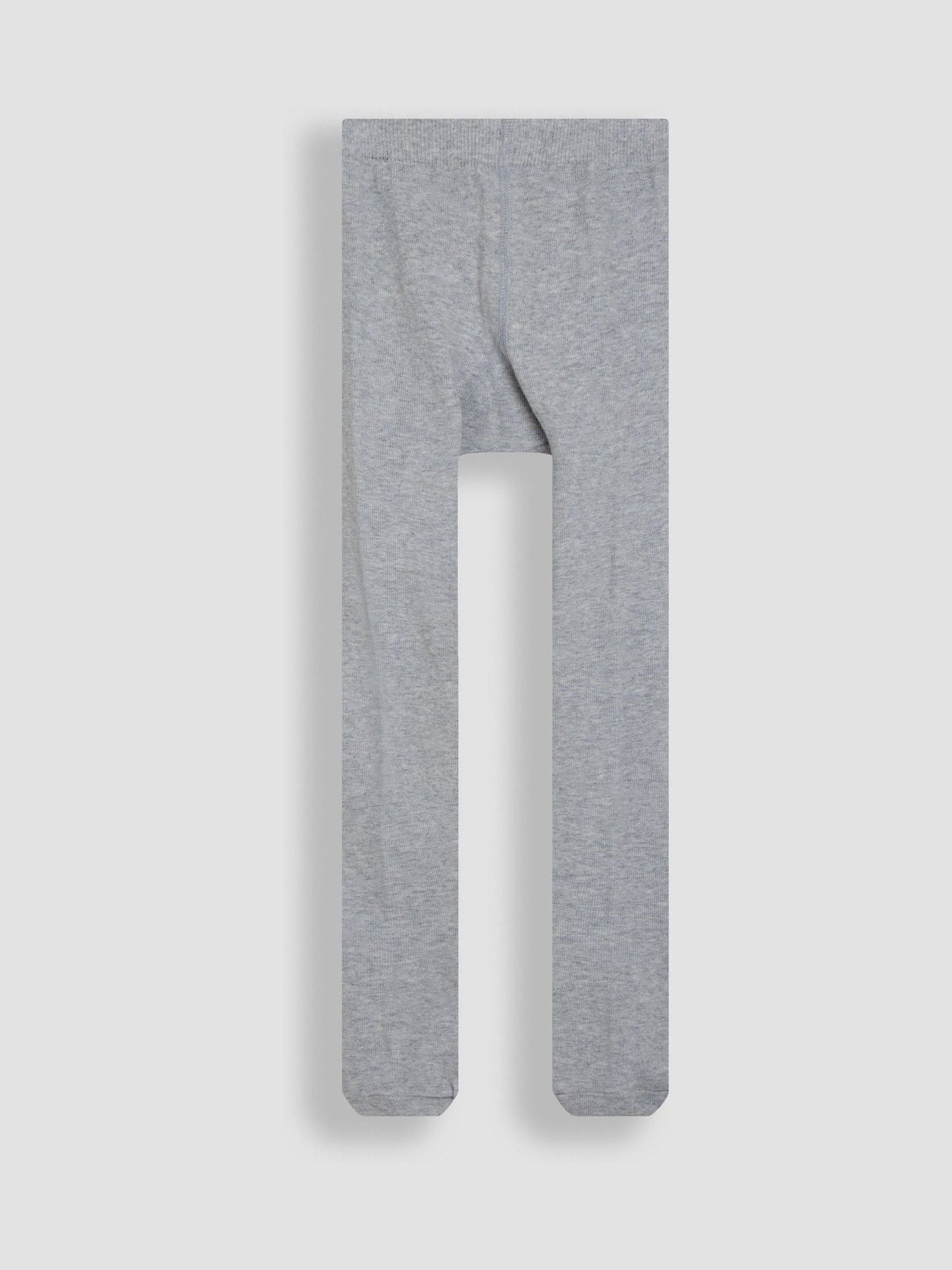 JoJo Maman Bébé Marl Grey Cotton Rich Plain Tights image 2