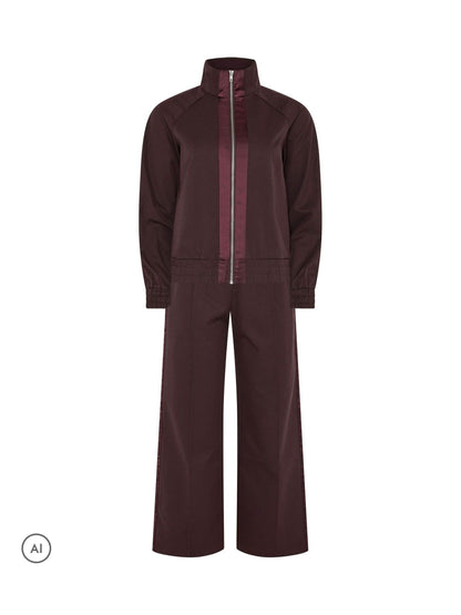 PixieGirl Petite Red Satin Trim Wide Leg Trousers & Jacket Set - image 6