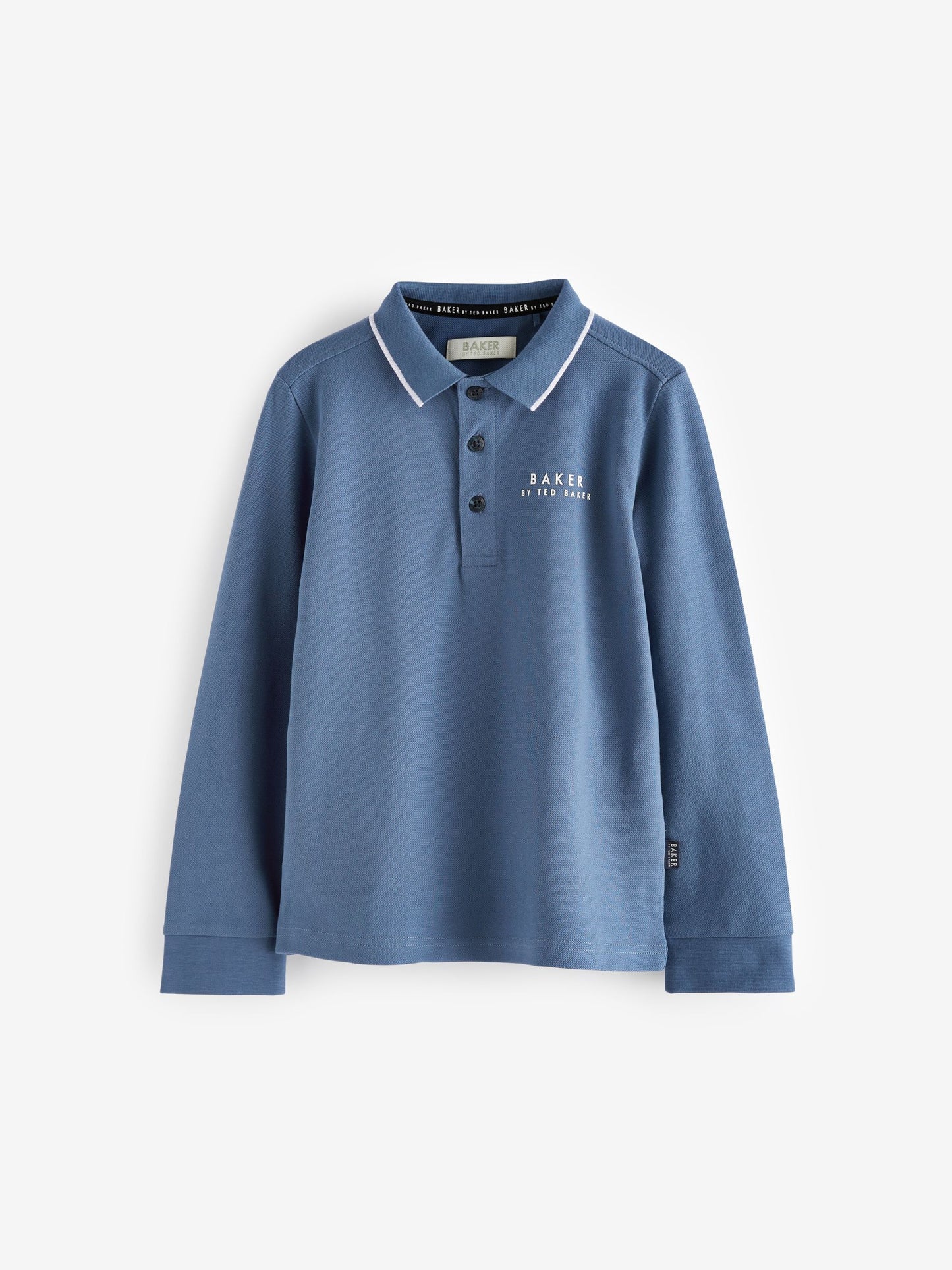 Dsiney Kidz - Baker by Ted Baker Blue Long Sleeve Polo Shirt image 8