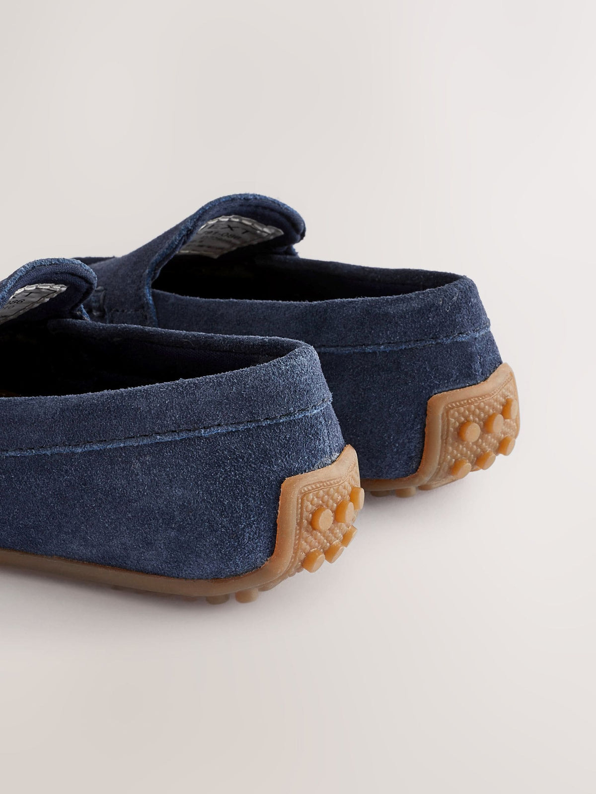 Navy Blue Standard Fit (F) Suede Slip-Ons Loafer Shoes image 5