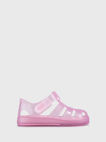 Pink Clear Star Glitter Sandals image 2