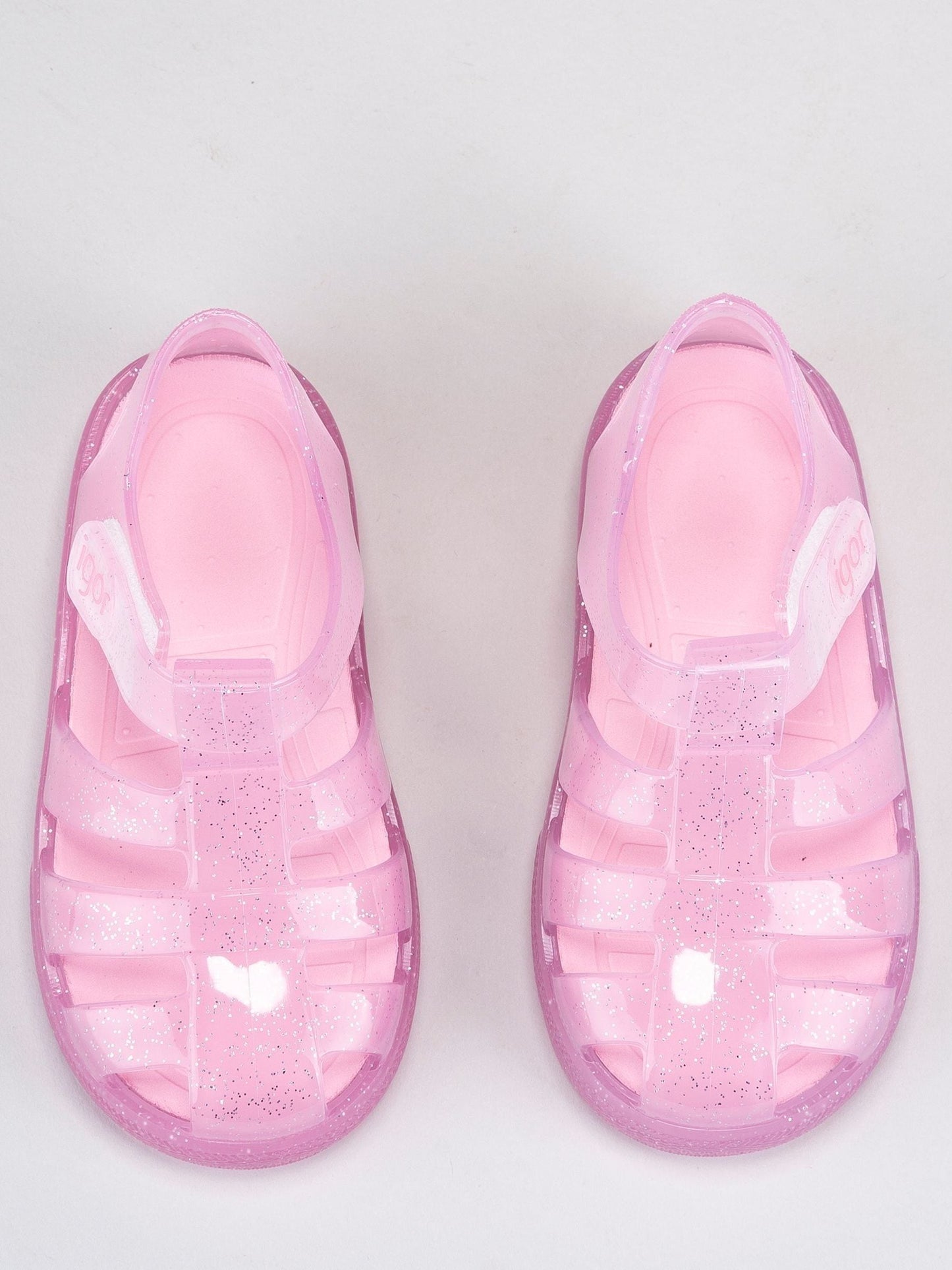 Pink Clear Star Glitter Sandals image 3