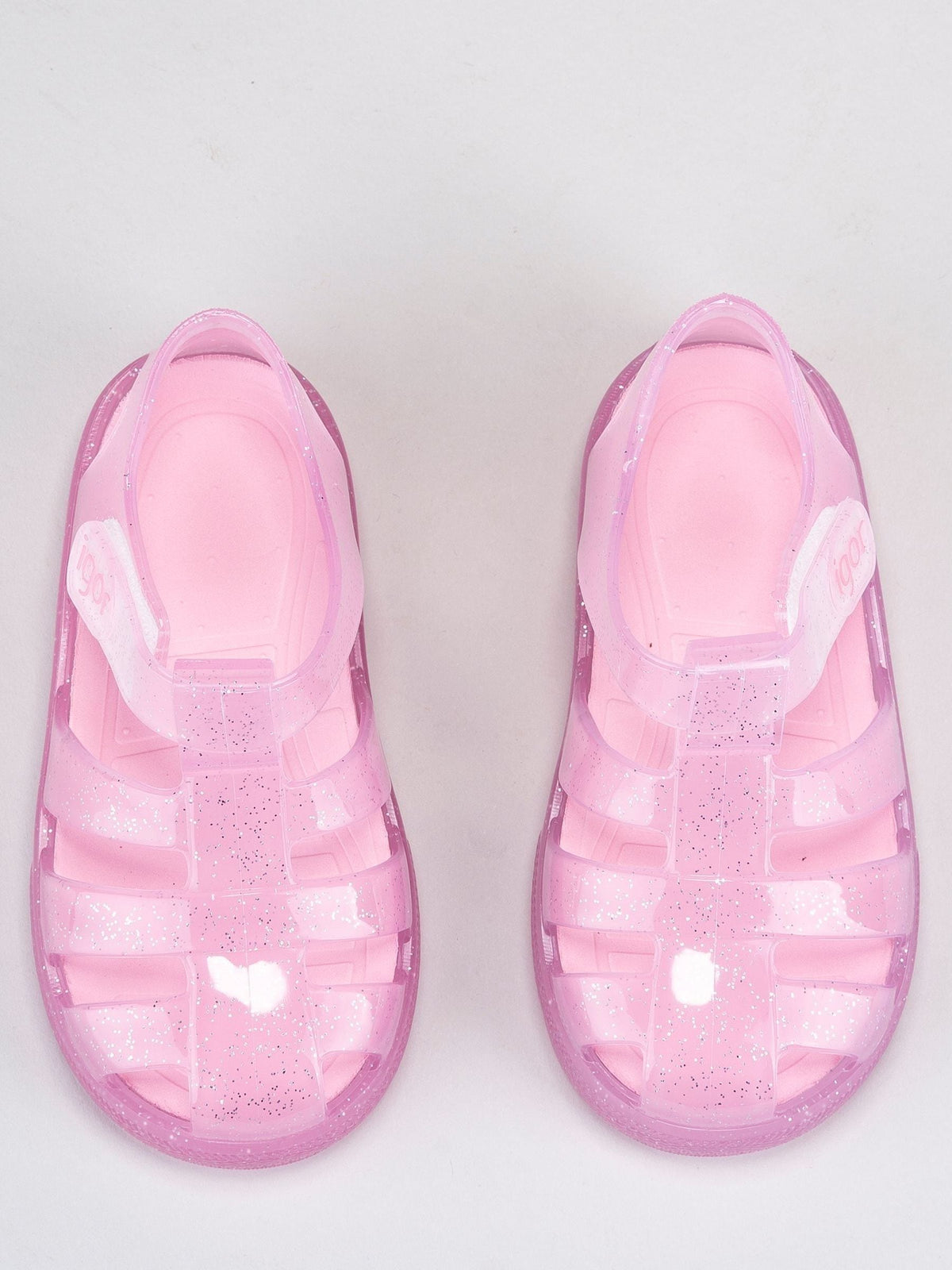 Pink Clear Star Glitter Sandals image 3