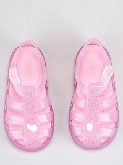 Pink Clear Star Glitter Sandals image 3