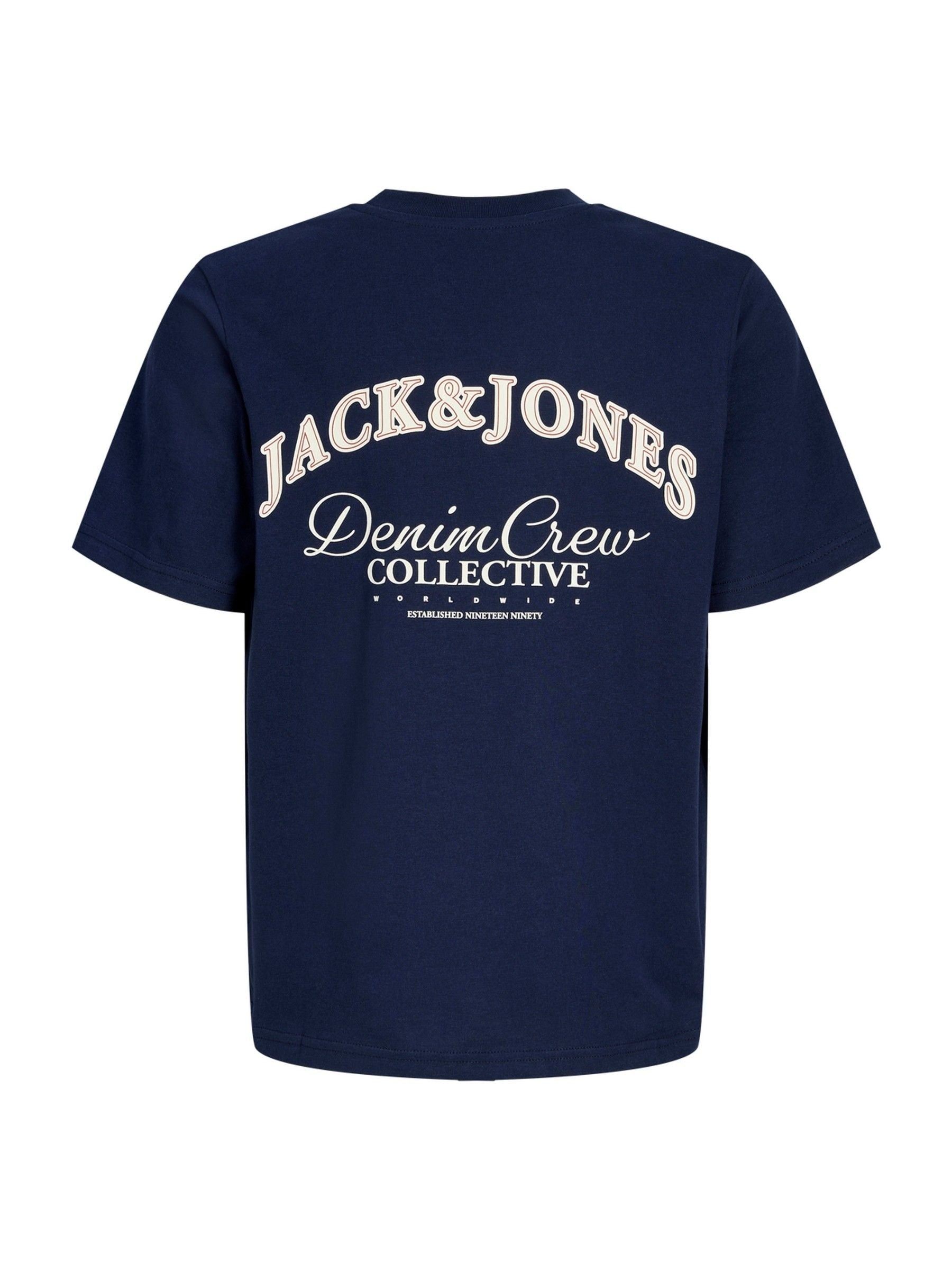 Dsiney Kidz - JACK & JONES JUNIOR Dark Blue Logo Back Print T-Shirt image 3