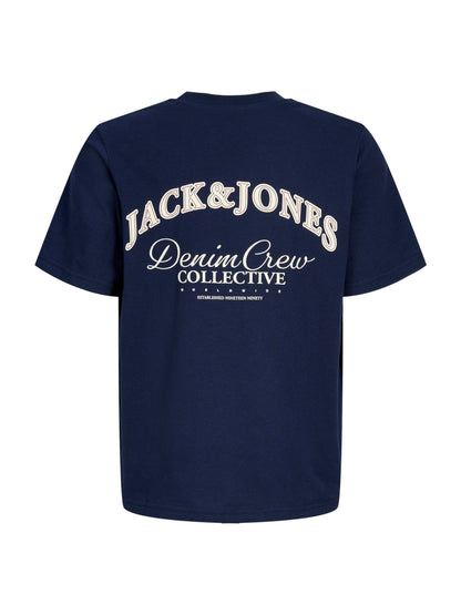 Dsiney Kidz - JACK & JONES JUNIOR Dark Blue Logo Back Print T-Shirt image 3