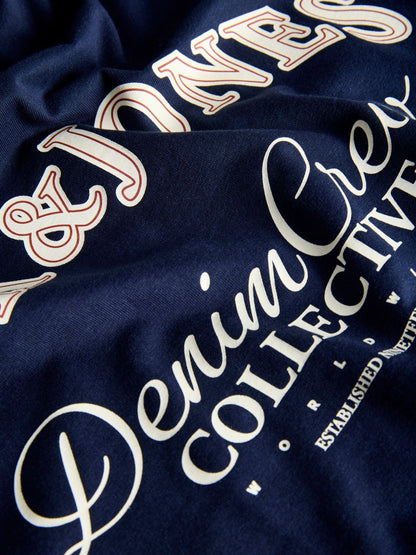 Dsiney Kidz - JACK & JONES JUNIOR Dark Blue Logo Back Print T-Shirt image 4