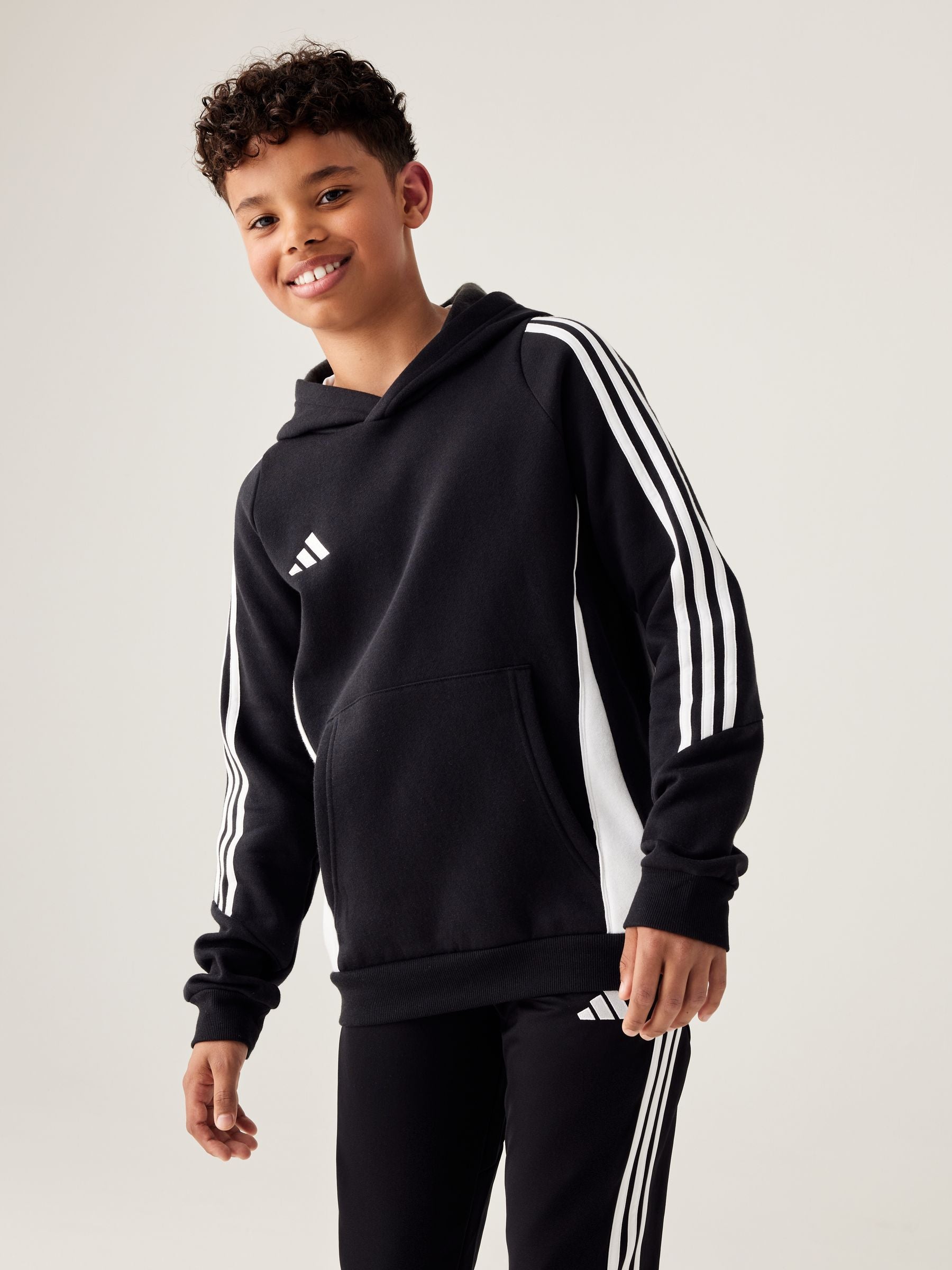 Dsiney Kidz - adidas Black/White Tiro 24 Kids Sweat Hoodie image 3