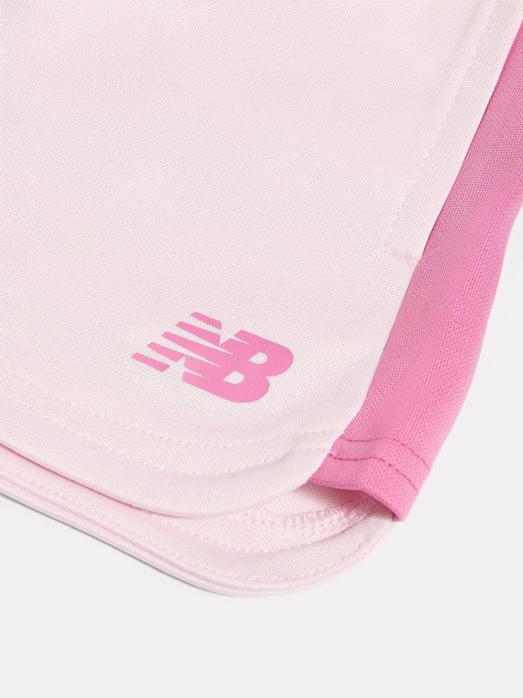 New Balance Pink Linear Team Shorts image 3