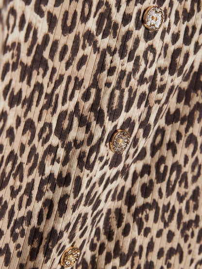 River Island Brown Leopard Cardigan & Leggings Set - image 4