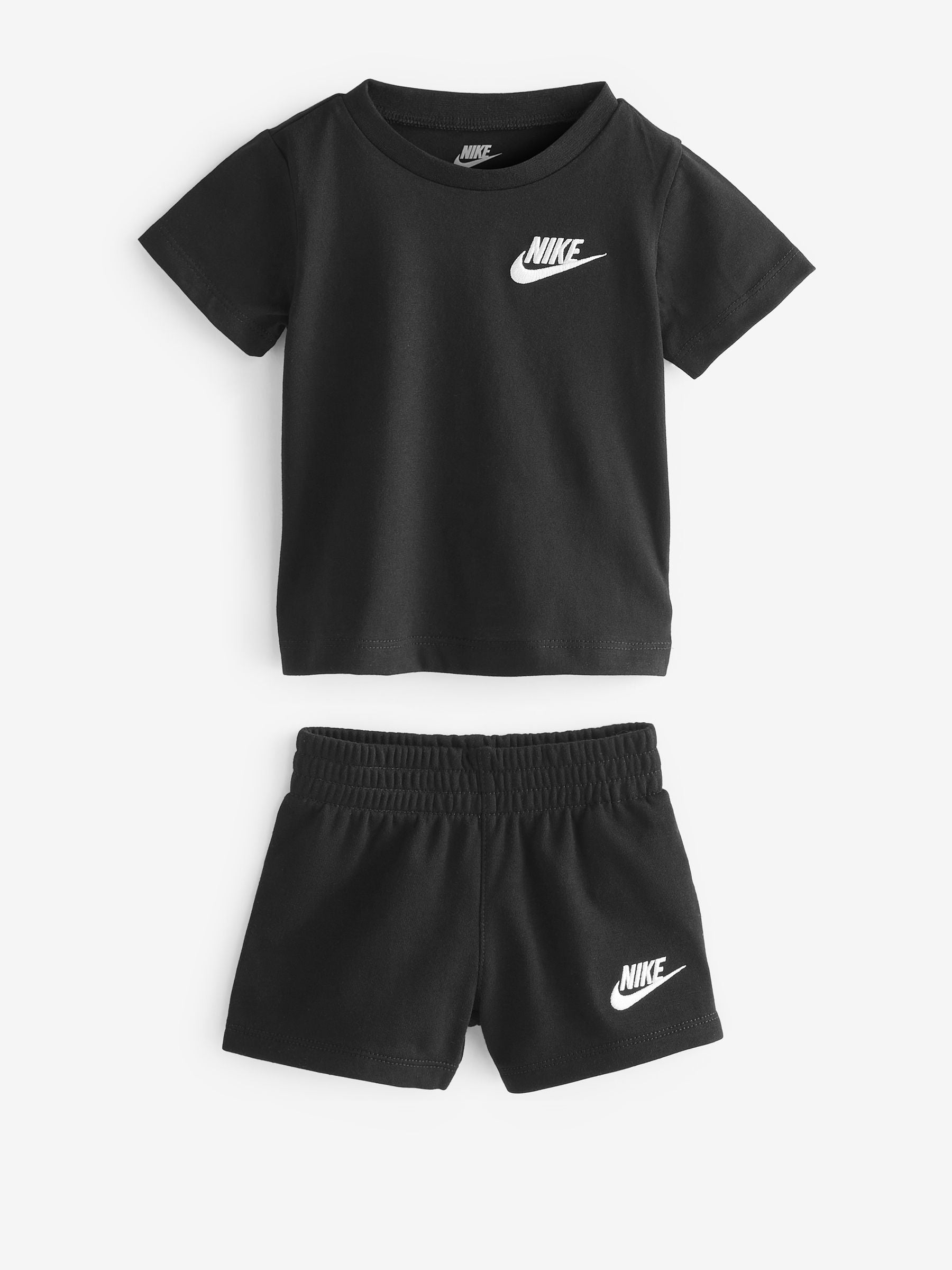 Nike Black Infant Small Logo Top and Shorts Set image 3
