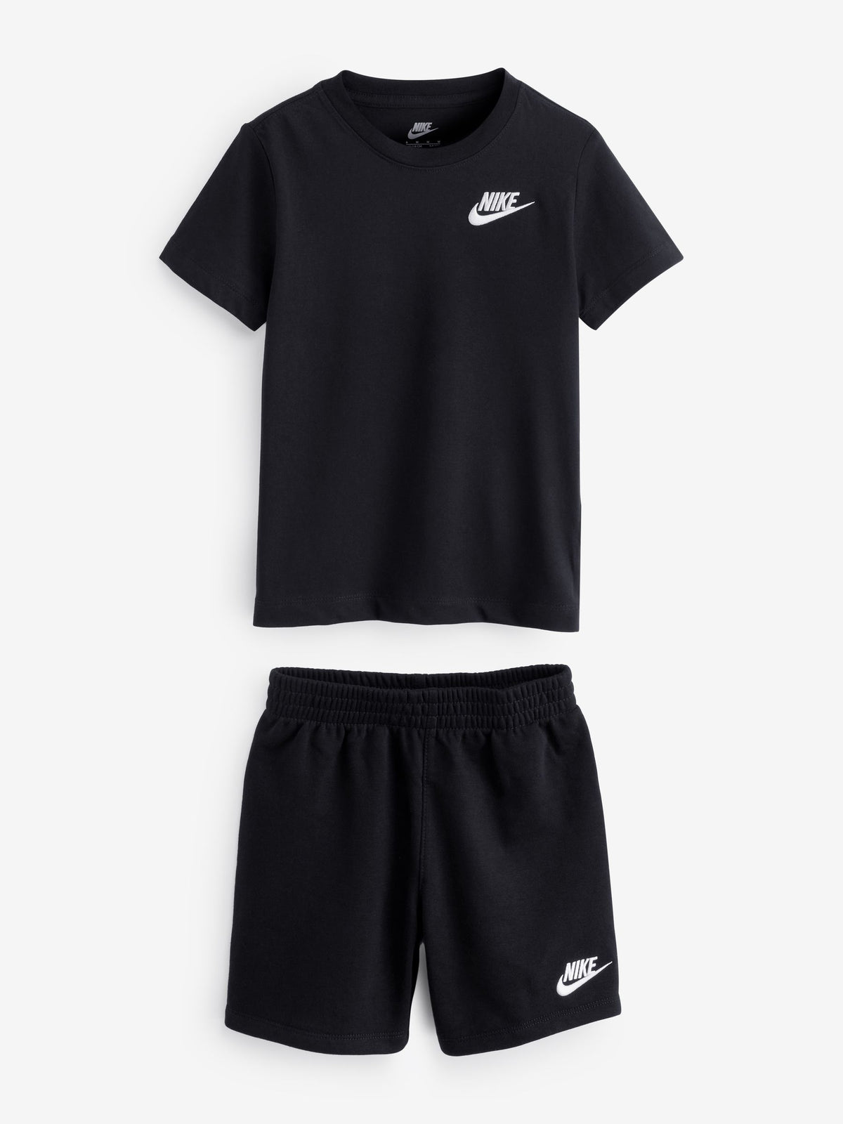 Nike Black Little Kids Small Logo T-Shirt and Shorts Set image 1