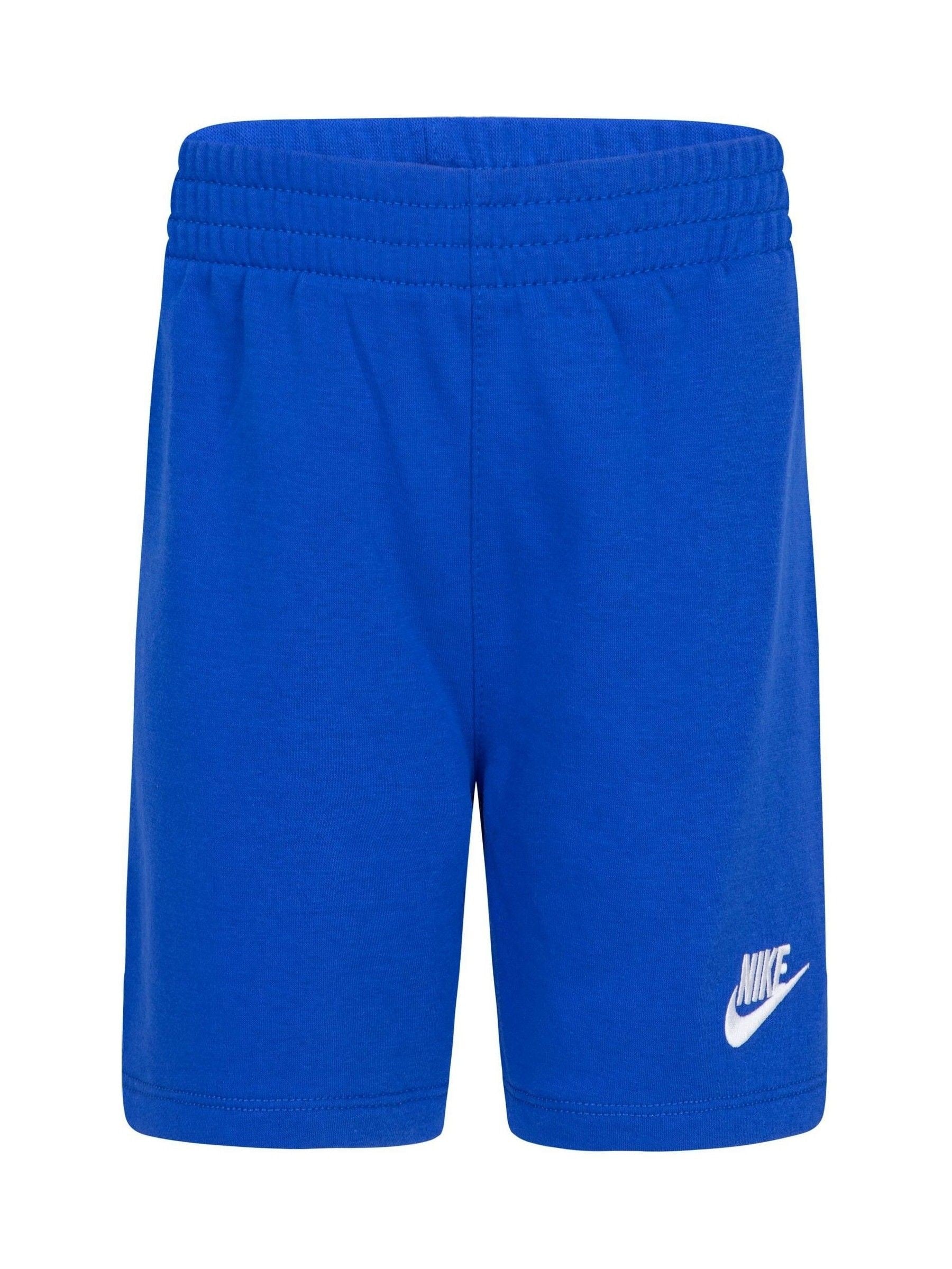Dsiney Kidz - Nike Blue Little Kids Small Logo T-Shirt and Shorts Set image 3
