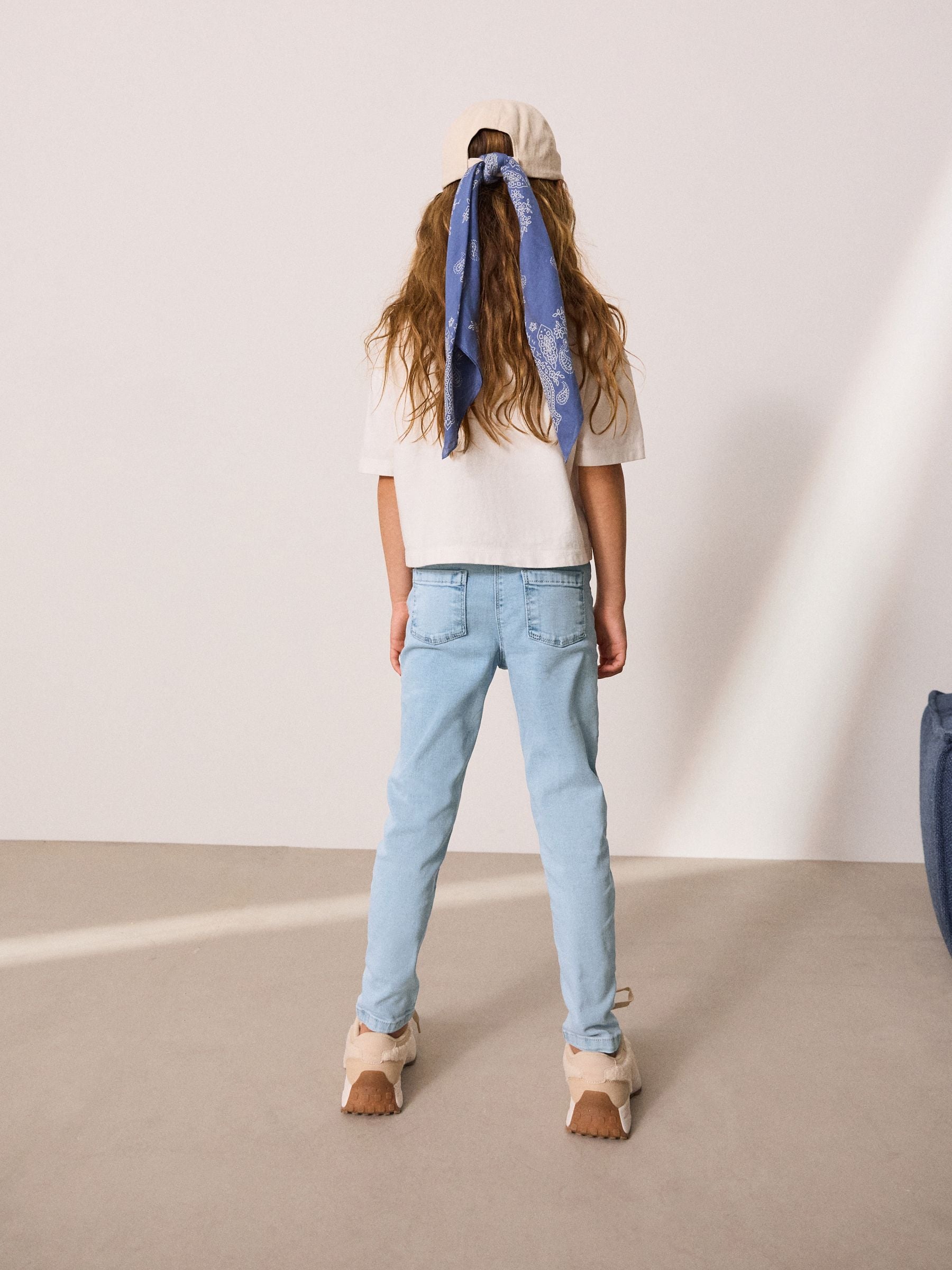 Dsiney Kidz - Light Blue Regular Length Stretch Jeggings (3-16yrs) image 3